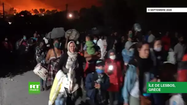 «Il n'y a plus de Moria» : le camp de réfugiés de Lesbos détruit après deux nuits d'incendies