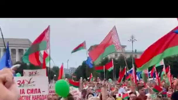 Biélorussie : mobilisation pro-Loukachenko à Moguilev