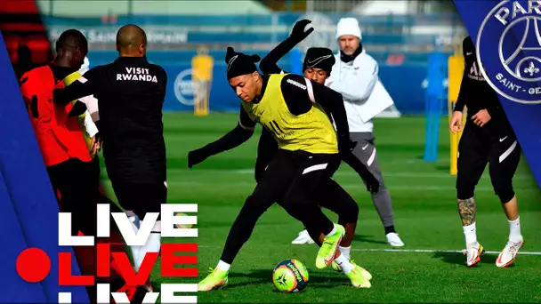 ⚽️ 15 minutes d'entraînement en live avant OGC Nice - Paris Saint-Germain 🔴🔵