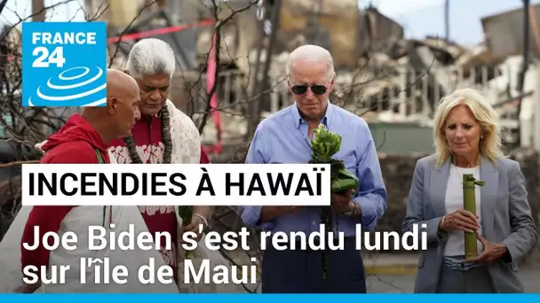 À Hawaï, Joe Biden tente de réconforter une communauté meurtrie par les incendies • FRANCE 24
