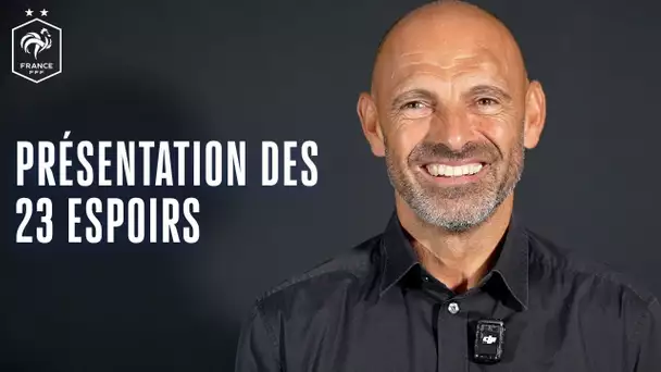 Gérald Baticle présente sa liste des 23 Espoirs