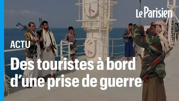 Selfies, danses et AK-47... L es Houthis transforment le Galaxy Leader en attraction touristique