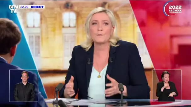 Démantèlement des éoliennes: Marine Le Pen veut "demander leur avis aux gens"