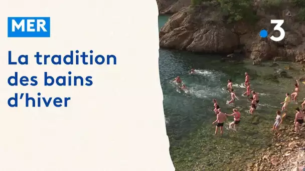 La tradition des bains d'hiver pour la nouvelle année à Ensuès-la-Redonne