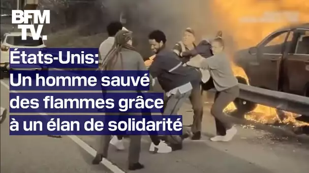 États-Unis: un septuagénaire sauvé de son véhicule en flammes grâce à un élan de solidarité