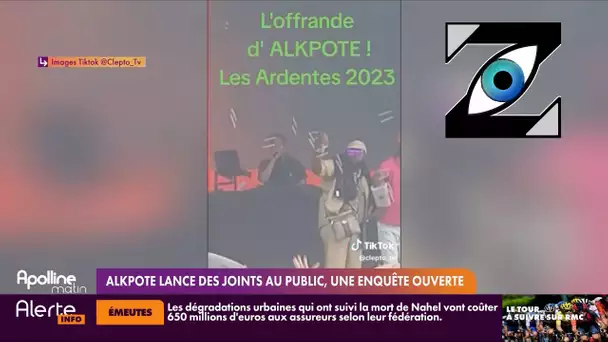 [Zap Télé_2] Alkapote lance une centaines de joints à son public lors d’un festival (12/07/23)