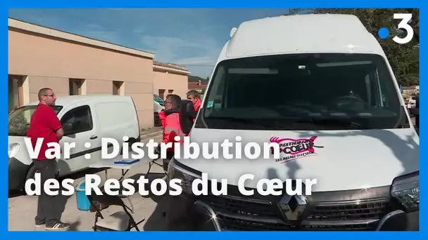 La distribution des Restos du Cœur est organisée aussi dans les villages varois