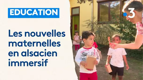 Les nouvelles classes maternelles immersives en alsacien.