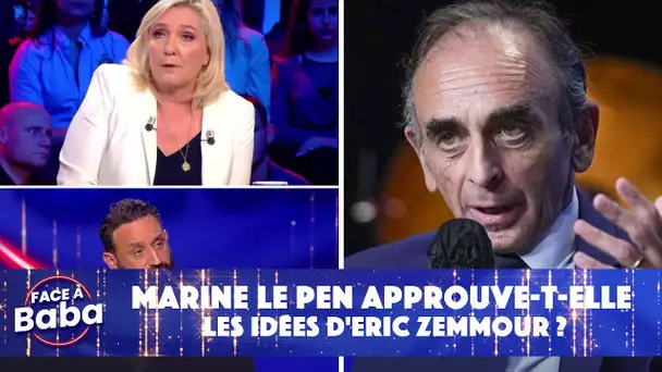Marine Le Pen approuve-t-elle les idées d'Eric Zemmour ?