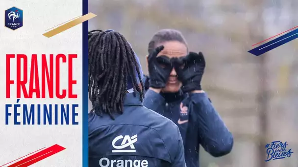 Dernier échauffement avant France-Finlande I FFF 2022