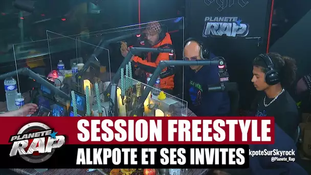 Grosse session freestyle avec Alkpote, Luv Resval, The S, Holly, Savage Toddy & Emsko #PlanèteRap