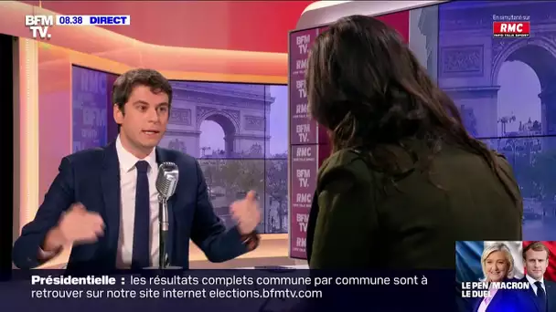 Attal : "Marine Le Pen explique qu'il y a de l'argent magique"