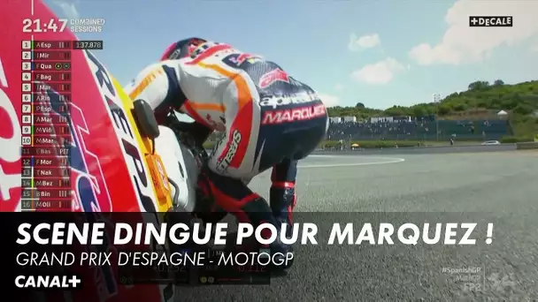 2 chutes pour Marc Marquez en l'espace de 55 secondes ! - Grand Prix d'Espagne - MotoGP