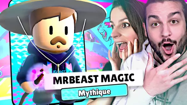 ON DÉBLOQUE LE SKIN MYTHIQUE DE MR BEAST MAGIC SUR STUMBLE GUYS !