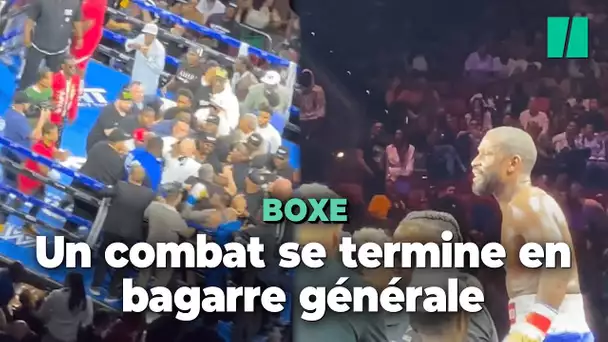 Un combat de boxe entre Floyd Mayweather et John Gotti III se termine en bagarre générale