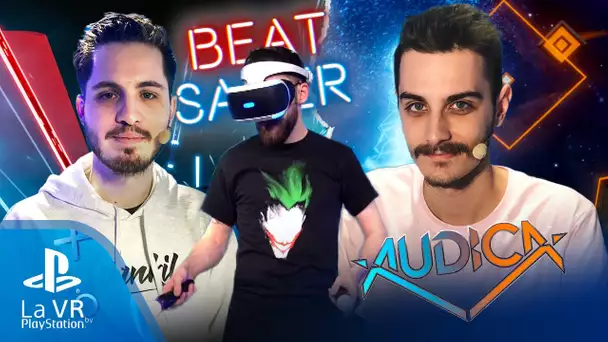 On test des jeux de rythme en VR (BeatSaber + Audica) | PSVR #03