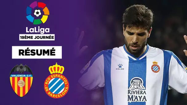 Résumé : L'Espanyol Barcelone stoppe Valence au bout du suspense !