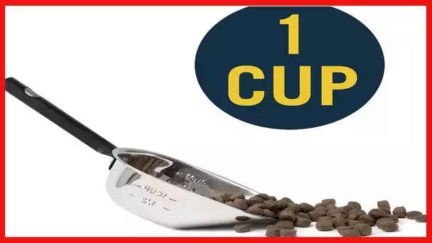 OurPets Durapet Stainless Steel Food Scoop, 1 Cup