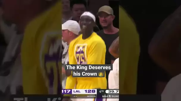 LeBron seals the Lakers Win With the DEEP 3! Crown the King! 👑🔥| #Shorts