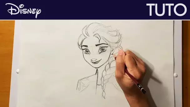 #DessinezavecDisney - Tuto : Elsa de La Reine des Neiges 2 | Disney