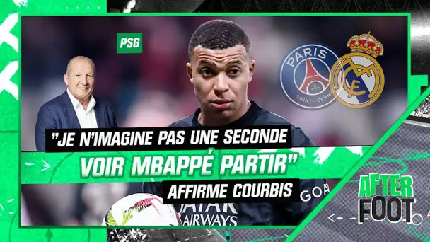 PSG : "Je n'imagine pas une seconde voir Mbappé partir", affirme Courbis