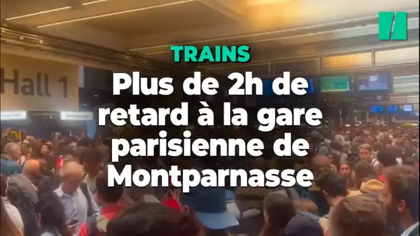 À la gare Montparnasse, les retards continuent de perturber le trafic SNCF