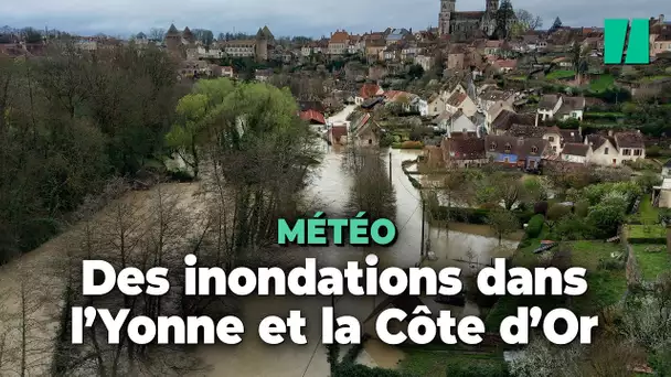 Les images d'une crue « exceptionnelle » dans l’Yonne et la Côte-d’Or