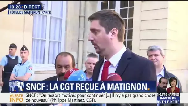 'Pour nous, la grève se poursuit', dit la CGT Cheminots reçue à Matignon