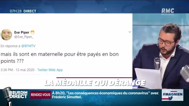 Twitter réagit (froidement) aux médailles proposées par l'Etat pour honorerles soignants