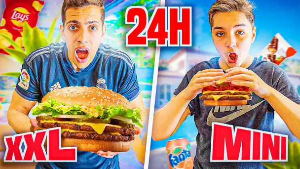 MANGER DES REPAS XXL VS PETITS PENDANT 24H 🌮🔥 ( c'est trop bon)