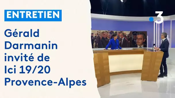 Trafic de drogue, loi immigration, sécurité, Gérald Darmanin invité de Ici 19/20 Provence-Alpes