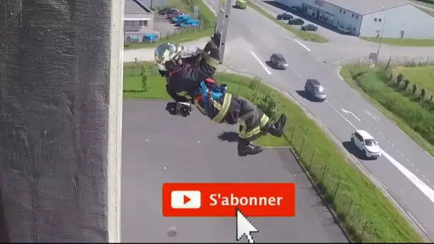 Le pompier youtubeur "Strike Workout" rencontre les pompiers de Pontarlier