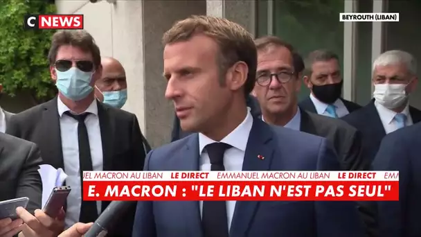 E. Macron : « Un témoignage de soutien, d'amitié, de solidarité fraternelle au peuple libanais »