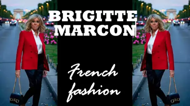 Brigitte Macron's Radiant Charm on the Champs-Élysées
