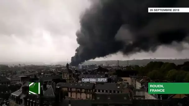 Rouen : un important incendie s'est déclaré dans une usine Seveso