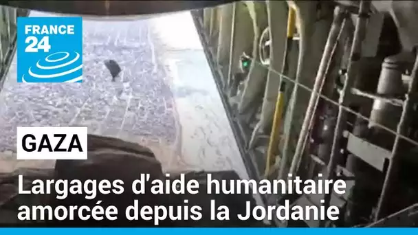 Gaza : opération de largages d'aide humanitaire amorcée depuis la Jordanie • FRANCE 24