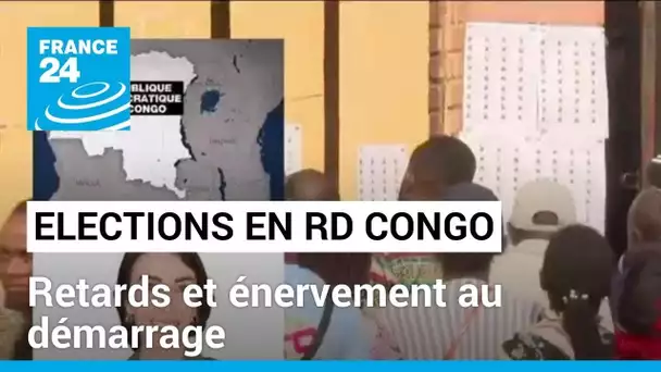 Elections en RD Congo : retards et énervement au démarrage • FRANCE 24