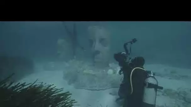 Immersion des 6 statues de l’artiste Jason deCaires Taylor au large de Cannes - Jour 2