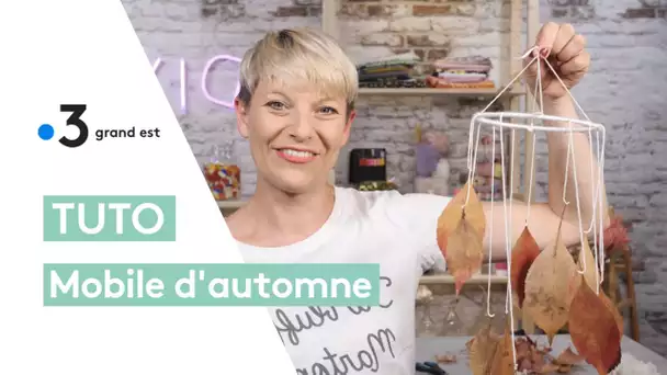 Tuto d'automne : un mobile avec des feuilles mortes dans l'esprit d'Halloween