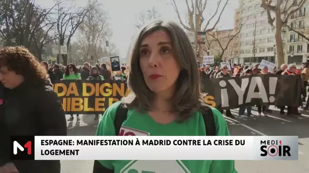Manifestation à Madrid contre la crise du logement