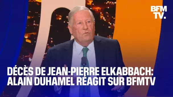 Décès de Jean-Pierre Elkabbach: Alain Duhamel réagit sur BFMTV