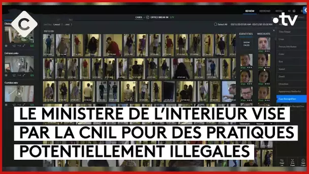 Reconnaissance faciale : des abus dans la police nationale ? - La Story - C à Vous - 20/11/2023