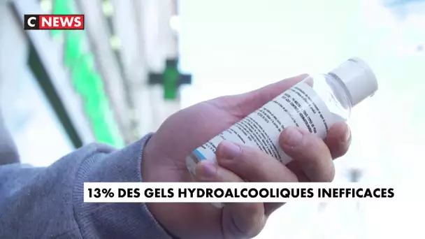 13% des gels hydroalcooliques inefficaces