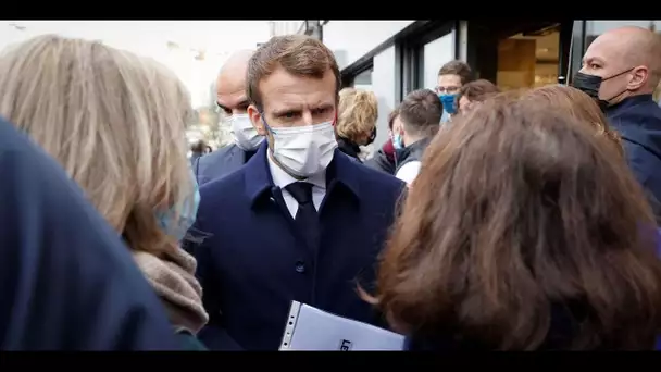 Dans le Cher, Emmanuel Macron prend le pouls des Français avant la présidentielle