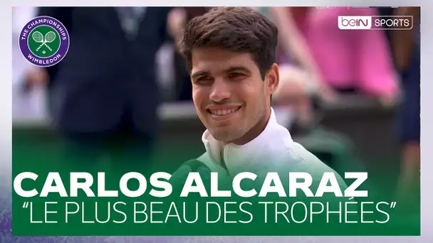 🎾 WIMBLEDON - L'ÉMOTION de Carlos ALCARAZ après sa victoire ! Quel discours !