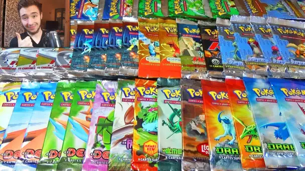 Ma collection de Boosters Pokémon ULTRA-RARE INTROUVABLE ! Booster EX ! Boosters NEO WIZARD !