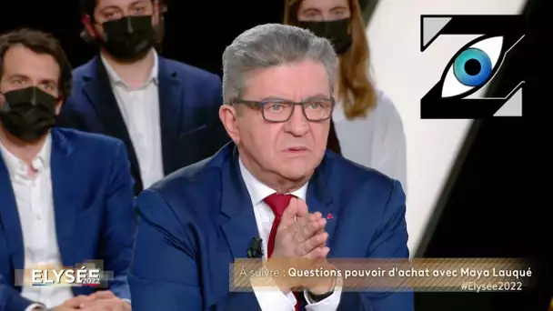 [Zap Télé] J-L. Mélenchon tacle A-S. Lapix : "Faites votre boulot, je fais le mien" ! (11/02/22)