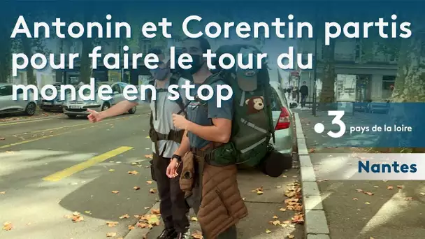 Vendée : Antonin et Corentin sont partis de Nantes pour faire le tour du monde en stop