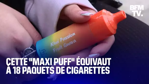 “Maxi puff”: le nouveau modèle populaire qui équivaut à 18 paquets de cigarettes