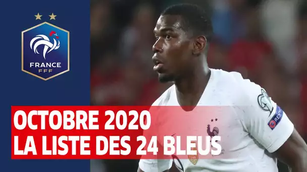 La liste des Bleus pour octobre, Equipe de France I FFF 2020